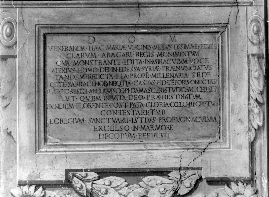 lapide - ambito romano (met&agrave; sec. XIX)